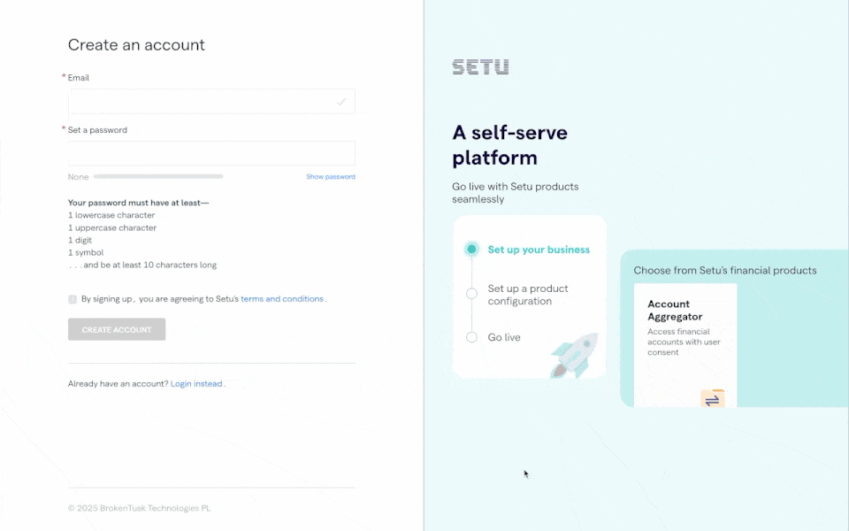 Sign up on the bridge