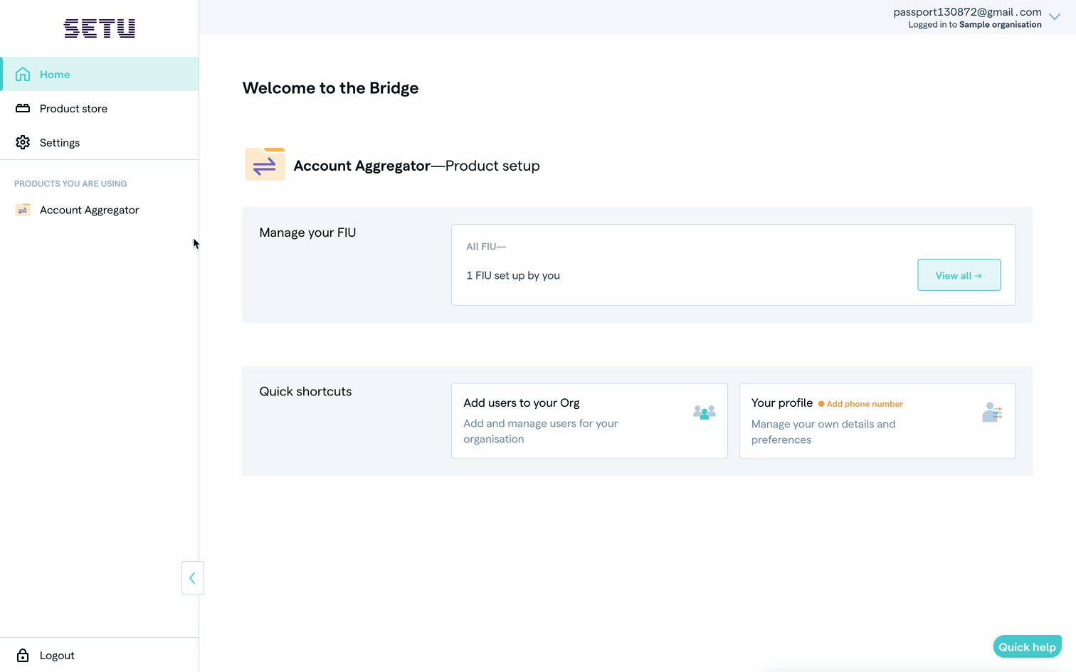 Creating a sub child organisation